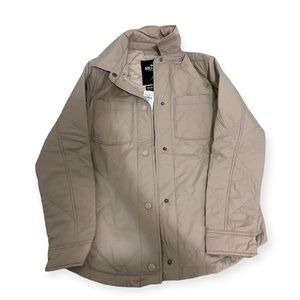 Hollister beige quilted jacket